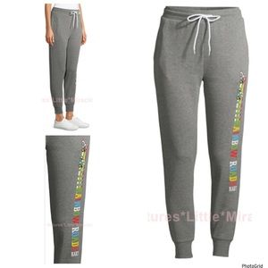 Mario Kart XXL plus size grey jogger pants